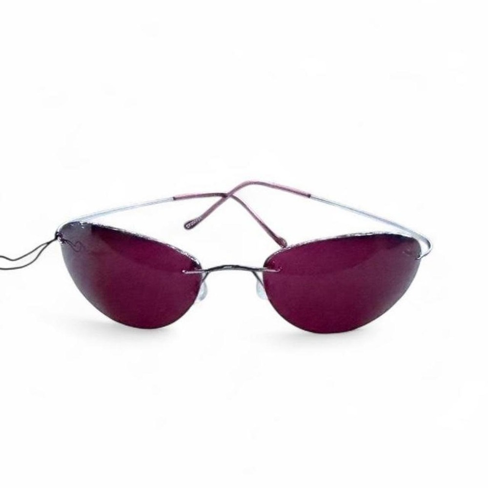 Vintage y2k (2001) burgundy round sunglasses